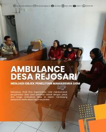 Pengelolaan ambulance desa menjadi rujukan penelitian mahasiswa UGM